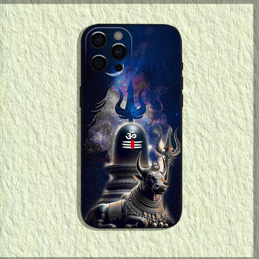 Чехол для телефона Lord Shiva Mahadev Of India для iPhone 16,15,14,13,12,11,Pro,X,XS,Max,XR,Plus,Mini Мягкий черный чехол