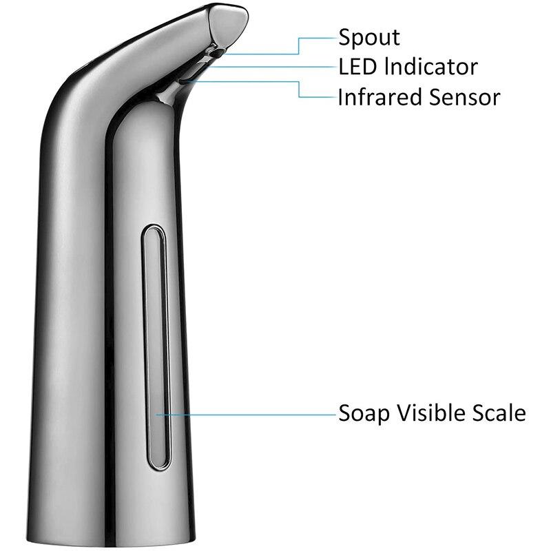 Automatic Soap Dispenser, Freestanding Soap Dispenser, 400ml Liquid Liquid Infrared Sensor Automatic Soap Dispenser | Portable Soap Dispensers