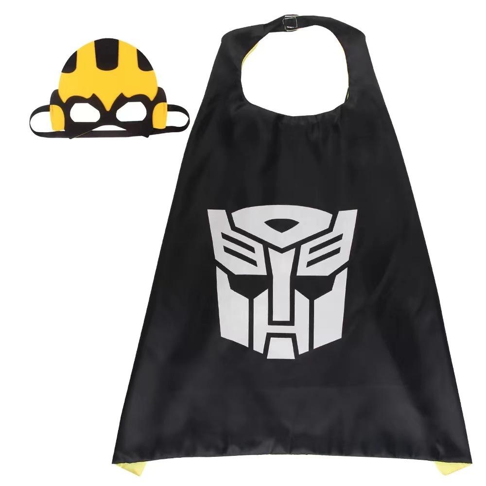Halloween Children'S Cape, Superhero Frozen Style, Spider-Man, Iron Man, And Cap Mask