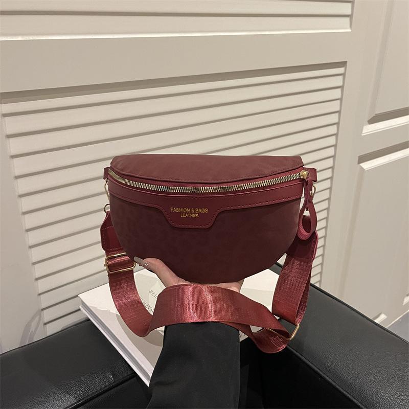 Высококачественная модная, повседневная, простая и нишевая нагрудная и поясная сумка с леопардовым принтом