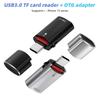 FONKEN 2-в-1 кард-ридер USB OTG адаптер Type-C к USB 3.0 высокоскоростной USB C к TF карте памяти для мобильного телефона