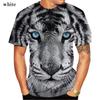 NEW Men's Tiger 3d Short Sleeve Clothes Creative Animal Digital O-neck Tiger 3D Print T-Shirt Women Tops XS-5XL