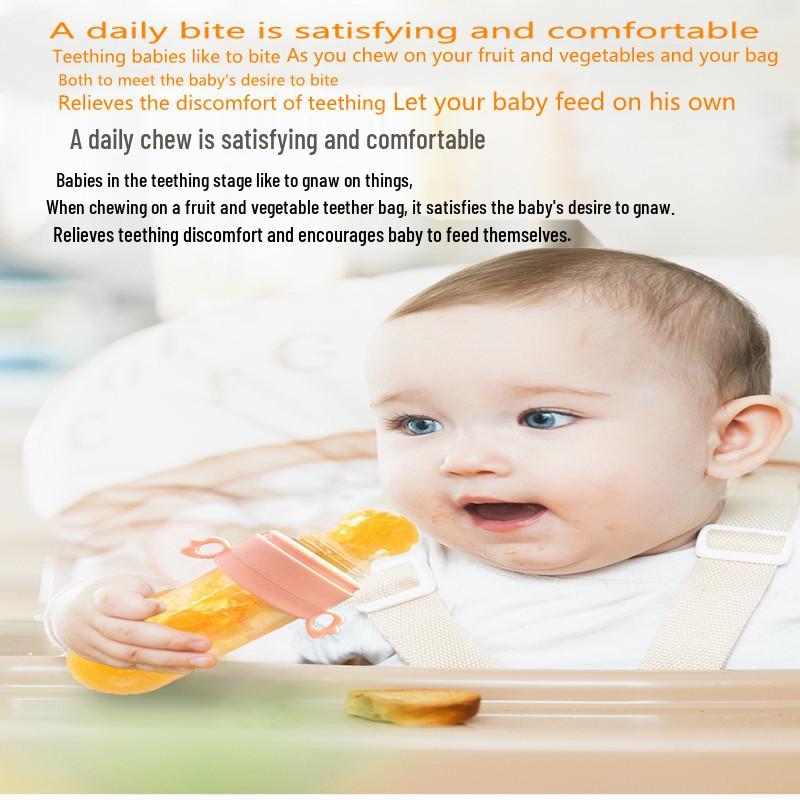 Детский ниблер для фруктов и овощей с силиконовой ложкой