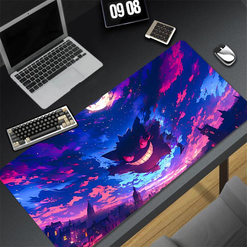 Design Gaming Mouse Pad NonSlip Rubber Base PpokemonS Extended Desk Mat For Gamer Office Computer Accessories Eeevee Mousepad