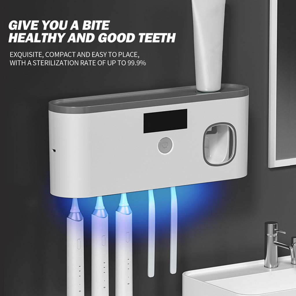 USB Hole Free Wireless Charging UV Toothbrush Storage Rack