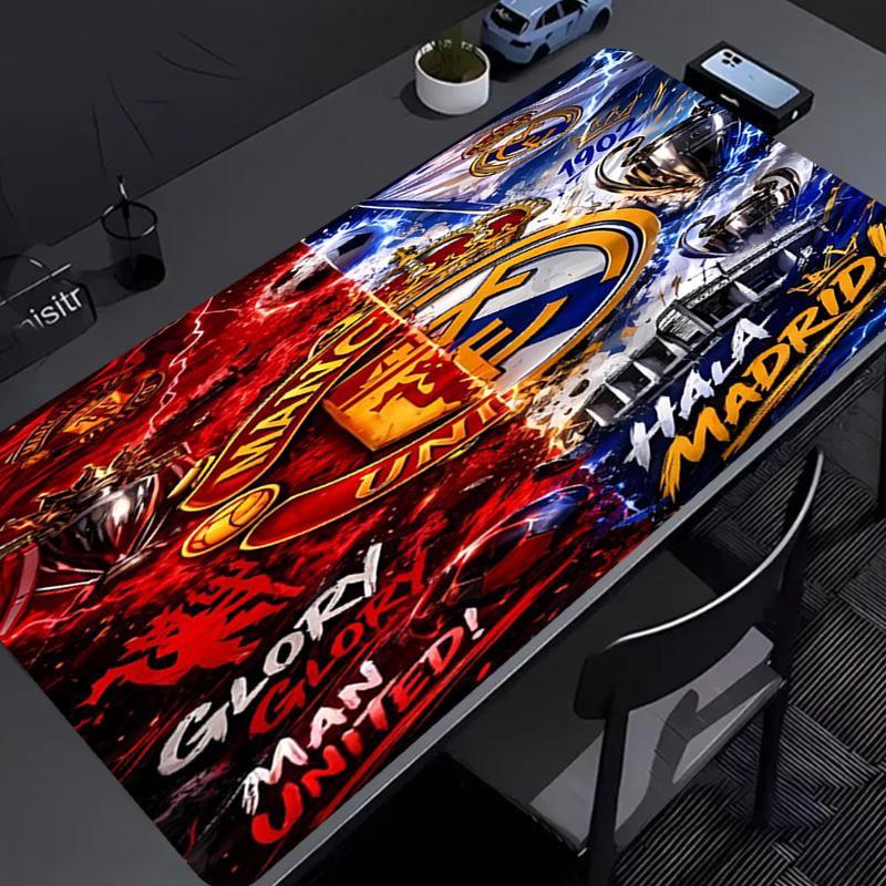 Football club logo Mouse Pad - Non-Slip Rubber Base, Smooth Surface for Work,Gaming,Office,And Home Use, Desk Mouse Pad