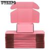 6pcs Pink Shipping Boxes Cardboard Boxes Durable Corrugated Boxes Mailer Boxes Gift Packing Box Business Packaging Durable Paper Mailing Containers