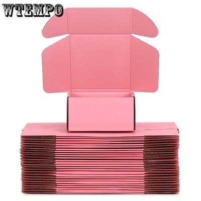 6 шт. Розовые транспортные коробки Картонные коробки Прочные гофрированные коробки Почтовые коробки Подарочная упаковочная коробка Деловая упаковка Прочные бумажные почтовые контейнеры