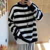New Autumn Winter Casual Loose Sweater Pullovers Striped Jumper Warm Sweaters