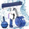 2023 Electric Water Gun - 450+60cc Squirt Guns Water Blaster Toy Spray Up To 32Ft, Summer Swimming Pool Party Beach Outdoor Activity (blue/pink)