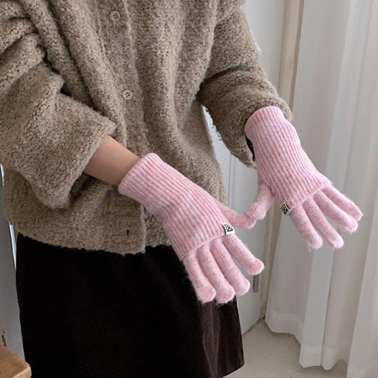 Женские трансформируемые зимние перчатки Теплые перчатки с сенсорным экраном 2-в-1 Вязаные эластичные перчатки для набора текста для ежедневных прогулок, вождения