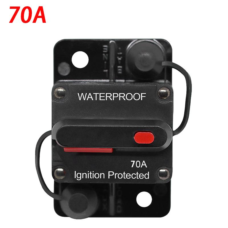 30A 40A 50A 60A 70A 80A 100A 120A 150A 200A 250A 300A AMP Предохранитель Сброс 12-48 В постоянного тока Автомобиль Лодка Водонепроницаемый Ручной сброс
