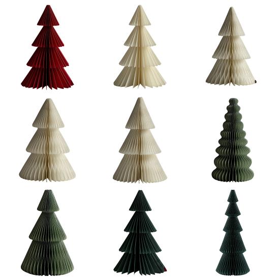 Yousheng Paper Рождественская елка 3D сотовая бумага рождественская елка украшение деревенский настольный центральный элемент для офиса домашний школьный декор