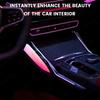 11 Colors LED Crystal Console Saddle Light Ambient Light Colored Decorative Strip Lights For BMW 3 4 Series G20 G22 M3 M4 Car