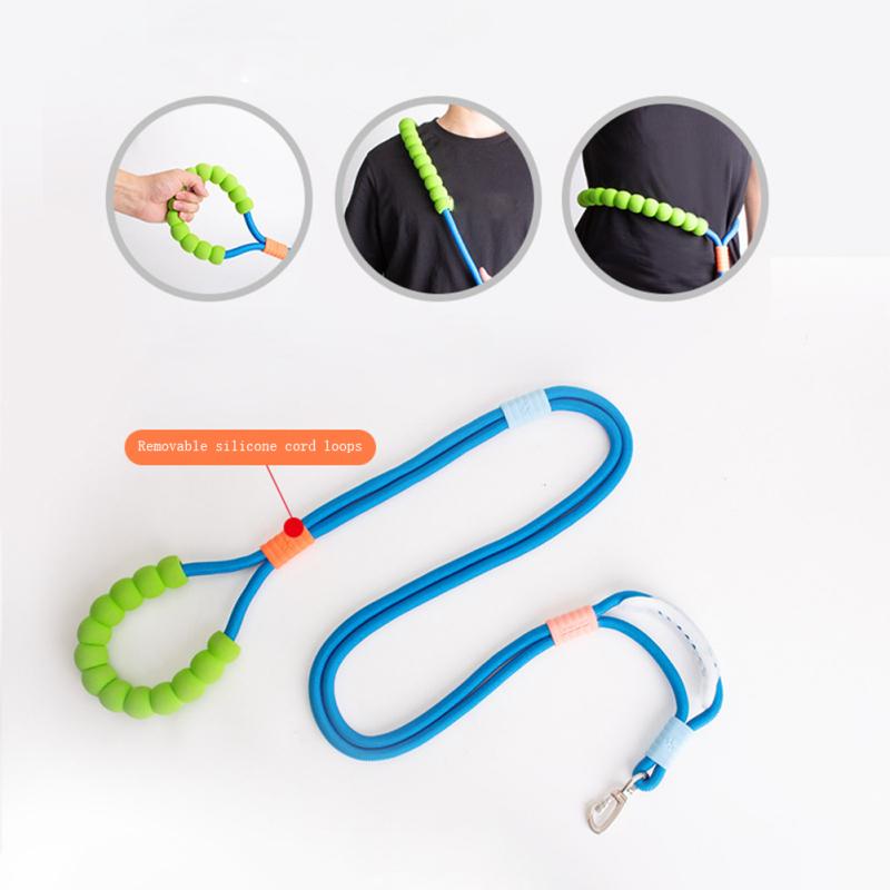 Поводок для собак 5 футов с удобной мягкой ручкой, пряжкой-замком из сплава, несколькими режимами тяги для собак