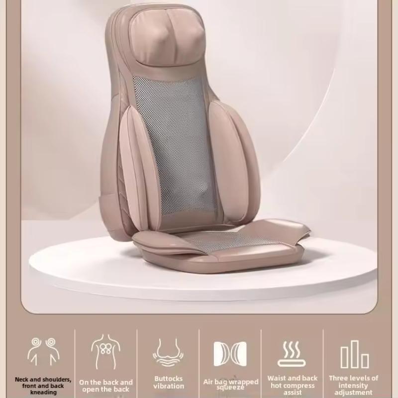 JAIYORL Massager Chair with Heat Shiatsu Neck Back Portable with Compress Rolling Massage for Shoulders Full Body Pain