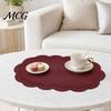 Nordic Minimalist Placemat 2PCS Leather Placemats, with Embossment Design, Waterproof No-Slip Heat Oil Resistant Table Mats, Easy Clean Flexible