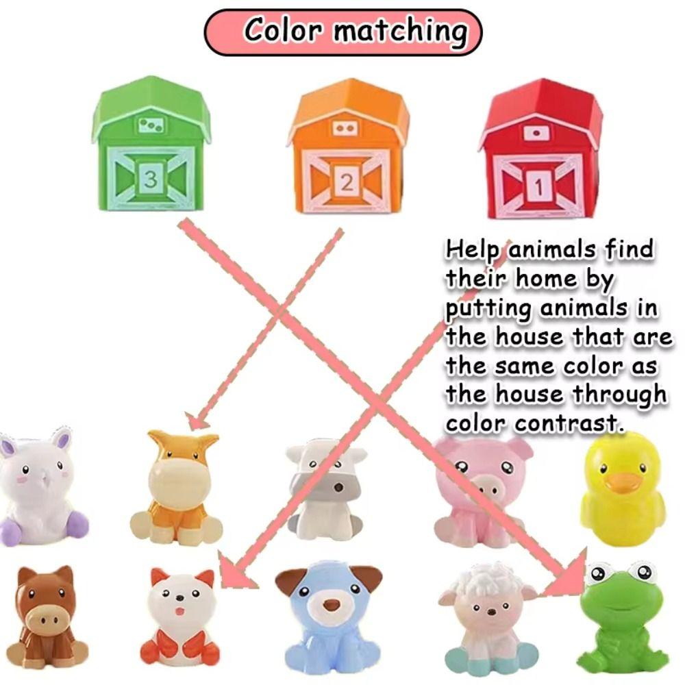 Color Sorting Animal Finger Puppets Early Education Toddler Learning Toys  Kids Toy
