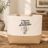 Sac J’peux pas je préfère les Hippocampes J'peux pas minimaliste | Cabas en Coton avec Fond Jute 18 L 48 × 37 × 13 cm | Marché