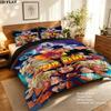 Dragon Ball Heroes Custom Name Pattern Bedding Quilt Set Quilt Cover Pillowcase Home Gift(1 * duvet cover + 2 * pillowcase, without core)