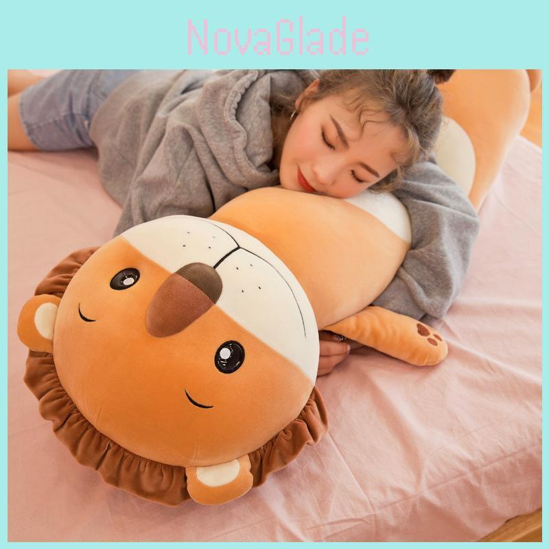 Soft And Fluffy Animal Forest Cylinder Hugging Pillow Plush Toy For Cozy Snuggles