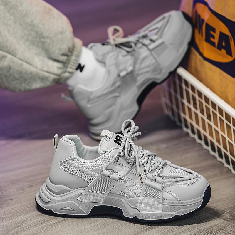 Нескользящие износостойкие модные ретро уличные кроссовки на толстой подошве для взрослых, повседневная спортивная мужская обувь, обувь для папы