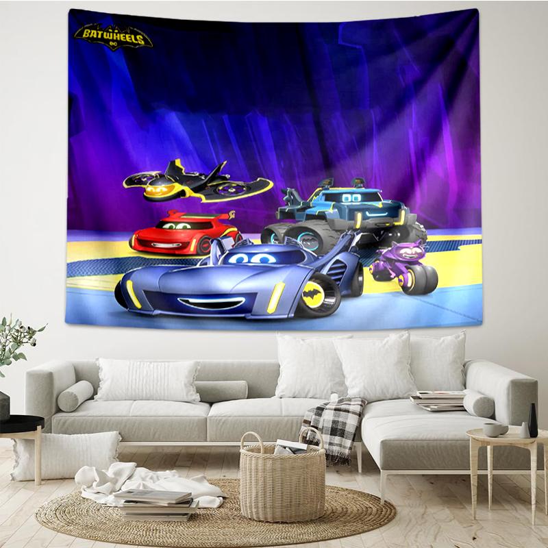 Car Print Tapestry, Backdrop, Easy Setup, Ideal for Bedroom, Office & Living Room, with Aesthetic Wall Hanging Decor.
