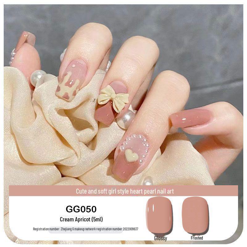 Platinum Haifei Nude Ice Gel Nail Polish - Модный прозрачный нюд от Xiaohongshu