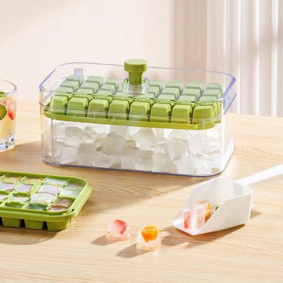 Силиконовый лоток для льда с лопаткой. Форма для льда с одним щелчком. Семейные посиделки. Самодельный льдогенератор для коктейлей из виски.