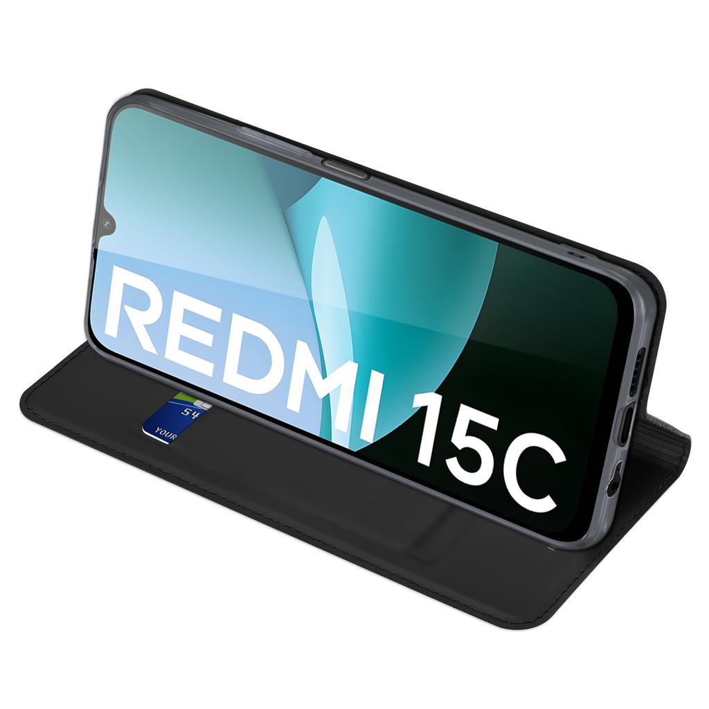For Xiaomi Redmi 15C 4G (EU) (173mm)/15C 5G (EU) (173mm)/Poco C85 4G (173mm) Case DUX DUCIS Skin Pro Series Leather Cover Card Holder