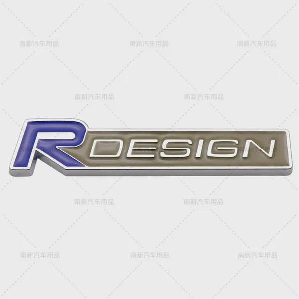 3D Metal Rdesign R Design Front Grill Car Badge Sticker Emblem Decal Decoration For XC40 XC60 XC90 V90 S90 S60 V60 V40 C70