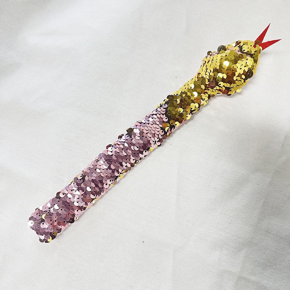 Браслет с пайетками и змеей, двусторонний, с хлопком, круг, игрушки, блестящий браслет для вечеринки по случаю рождения ребенка