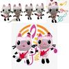 Adorable Gabby's Dollhouse Music Plush Toy Cartoon Stuffed Cat Plushie Doll For Kids