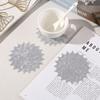 Coaster Easy To Clean Dining Table Protector Pad Heat Resistant Flower Shape Cup Mat for Home Kitchen