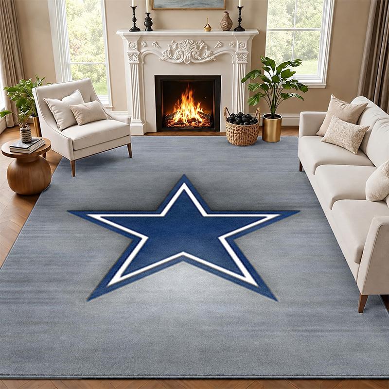 Коврик для двери Dallas Cowboys для гостиной или спальни Защитный коврик под стул Офисное украшение Рождественский подарок Подарок на день рождения
