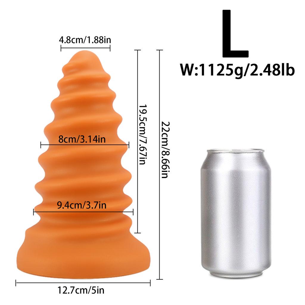 Супер большой винтовой гвоздь анальная пробка для мужчин и женщин задний корт расширительное устройство мастурбация жирная нить легко вставляется легкая секс-игрушка Climax SM