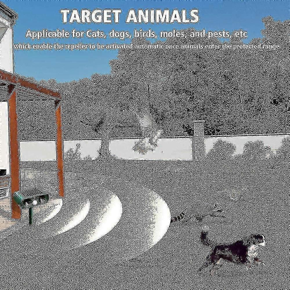 Solar Ultrasonic Cat Repeller Outdoor Cat Repellent Adjustable Sensitivity And Frequency Ultrasonic Cat Repellent For Repelling Pests Garden Protector