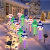 Solar Powered Christmas Solar Stake Lamp Holiday Christmas Yard Lamp  Festive Decorative