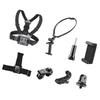 Sports Camera Accessory Set Chest Strap Mount + Head Strap + Neck Holder + Phone Holder for Cycle Hiking Boating Travel