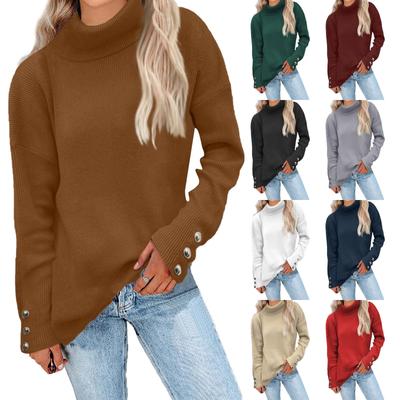 Женская блузка с высоким воротником и длинными рукавами, высокий воротник, украшенный топ на пуговицах, однотонная футболка с корсетом, футболка