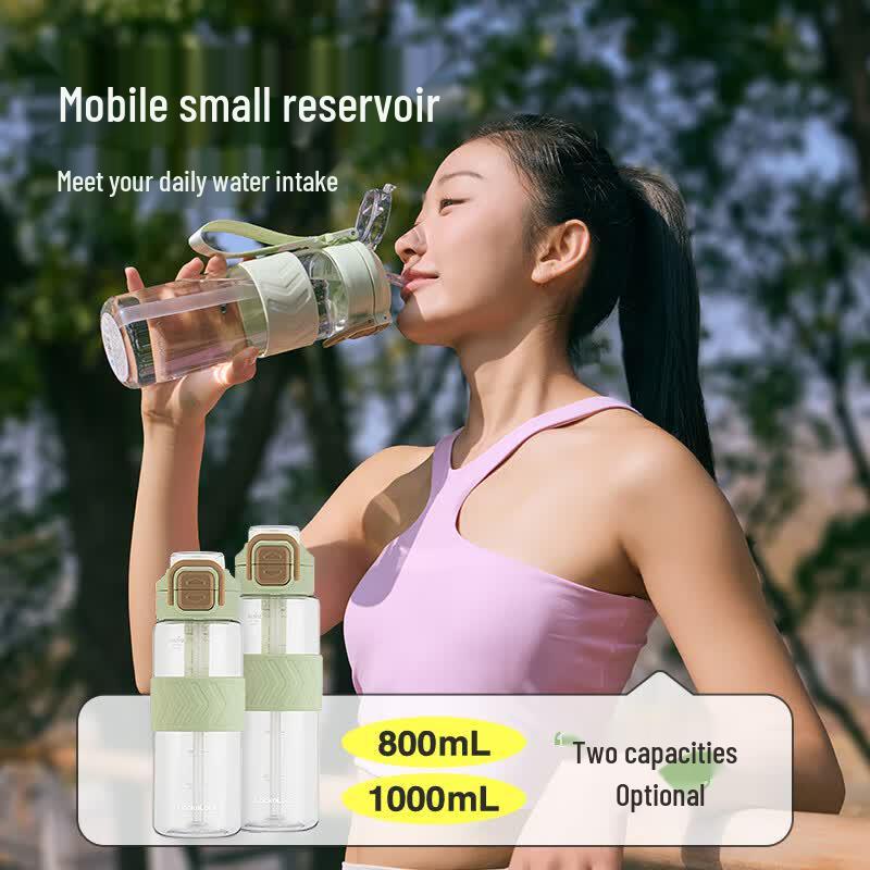 LOCK&LOCK Dual-Drink Portable Sport Water Bottle