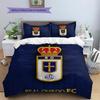 Real Oviedo Pattern Bedding Home Decoration Birthday Gift (1 * duvet cover + 2 * pillowcase, without core)