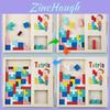 Tetris Wooden Balance Game With Wooden Blocks For Childrens Cognitive Development