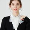 Fake Collar Women's Autumn and Winter Versatile Chiffon Decoration Stand False Collar For Sweater Bowknots Detachable Collar