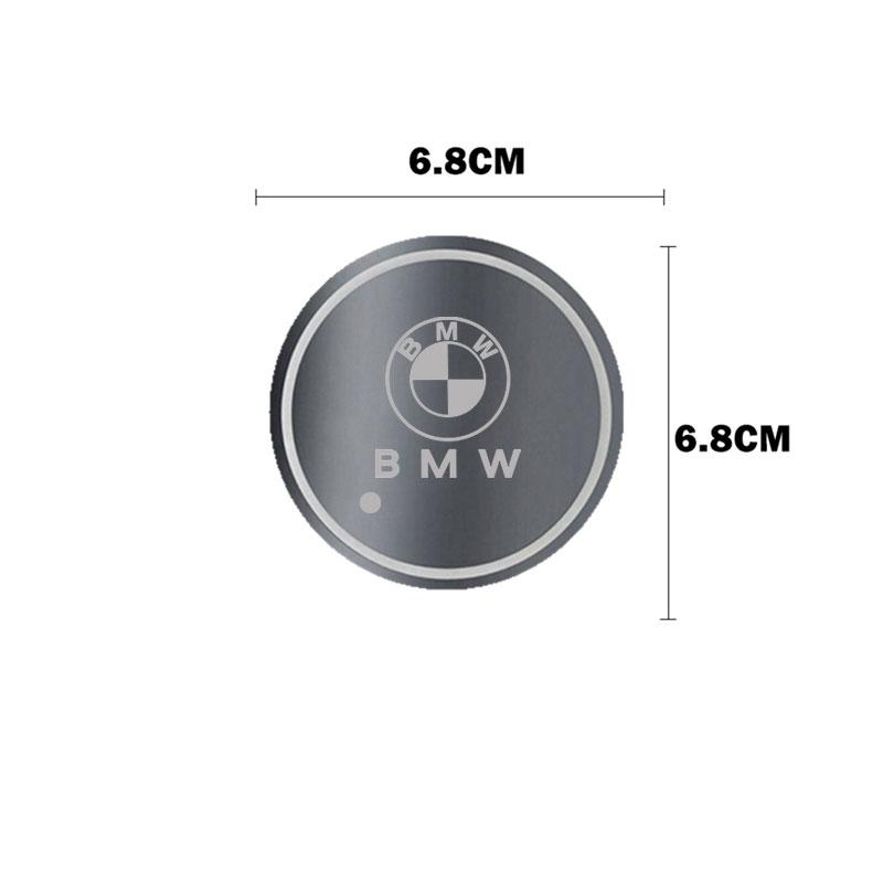 Car LED Cup Holder Light Mats Car Coasters Bottle Atmosphere Light For BMW 1 2 3 4 5 7 Series X1 X3 X4 X5 X6 X7 F10 F30 E46 E60