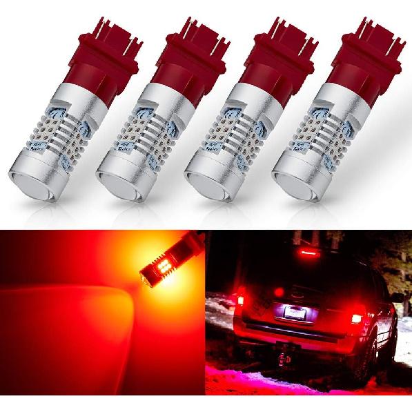 Antline Чрезвычайно яркая 3157 3156 3156A 3057 4057 4157 3057LL 3457 3157K 21-SMD 1260 Люмен Светодиодная лампа Замена Ярко-красный Для Автомобильного Тормоза Заднего Фонаря