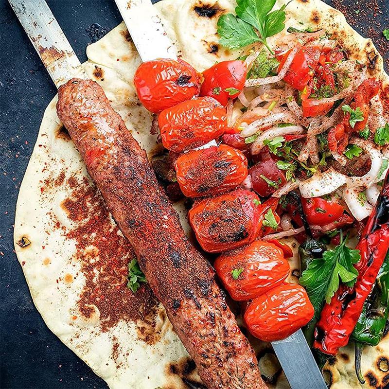 Ручная форма для кебаба Пластиковая шпажка для мяса и птицы Быстрый пресс для барбекю для жарки на открытом воздухе Пикник на заднем дворе Кемпинг Кухня Аксессуар для барбекю