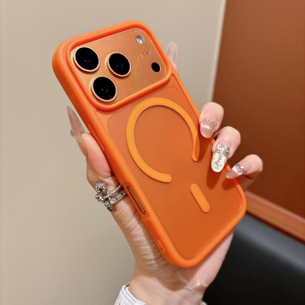 Матовый магнитный чехол для iPhone 17 Pro Max, Мягкие 16 граней, Совместим с Apple 15/14, Защитный чехол с ощущением кожи