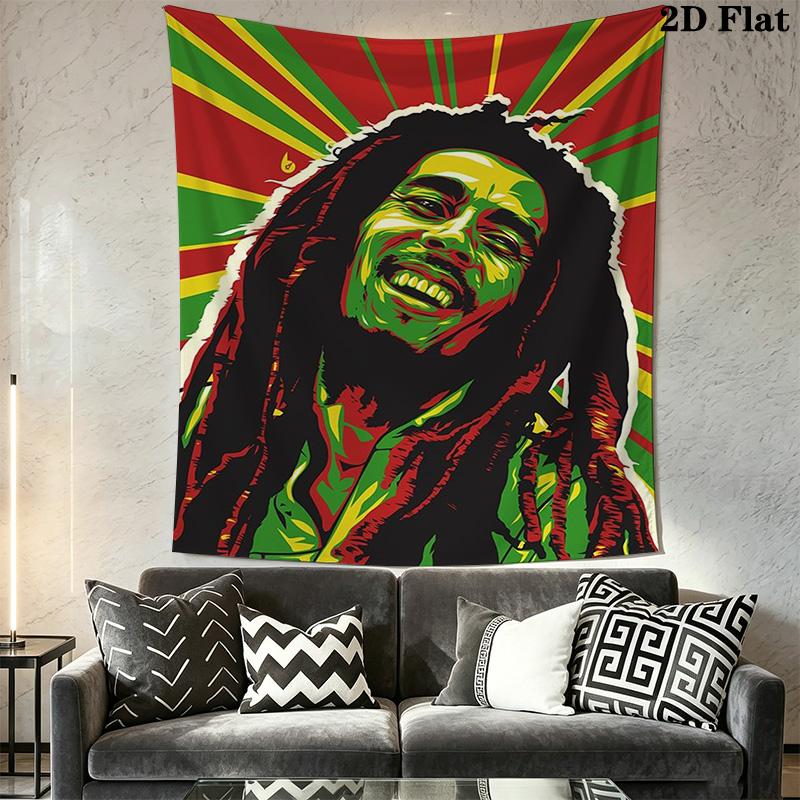Bob Marley Live Performance Tapestry Tapestry Fashion Print Wallmounted Home Decor Wall Decoration Atmospheric Background Cloth