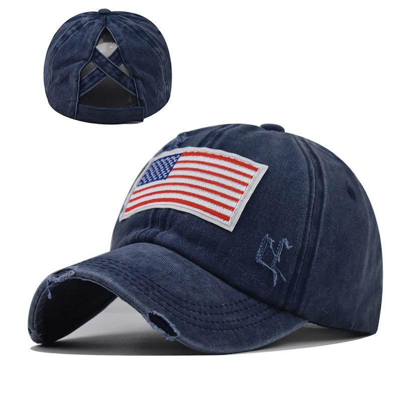 Бейсболка с национальным флагом 2021 года Кепка с перекрещенными волосами и загнутыми полями для международной торговли в стиле европейский и американский прилив Бейсболка с Днем независимости